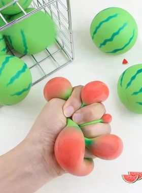 1PC New Artificial Fruit Watermelon Squeeze Toys Slow Reboun