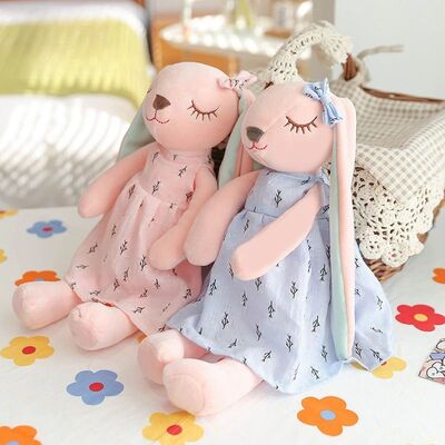 1pc Cute Bunny Plush Toy, Soft Polyester Non-Woven Fabric, L
