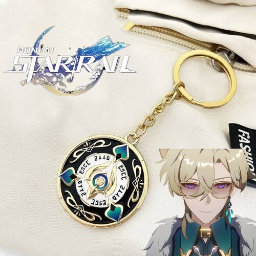 Game Honkai: Star Rail Aventurine Key chains Cosplay Bushi C