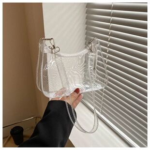 Pvc Shoulder Bag Versatile Women'S Underarm Bag Candy Color