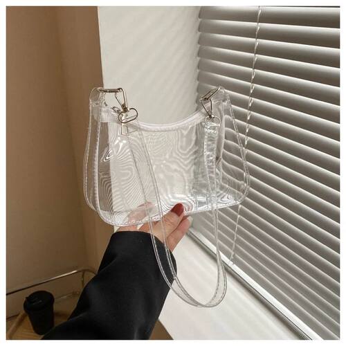 Pvc Shoulder Bag Versatile Women'S Underarm Bag Candy Color