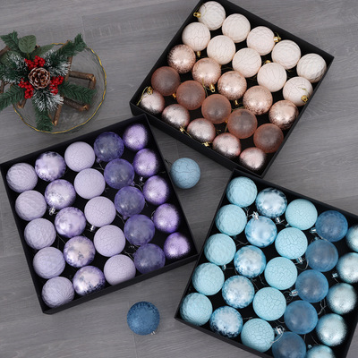 Christmas 6cm Decorative Ball Crack Shaped Christmas Ball Se
