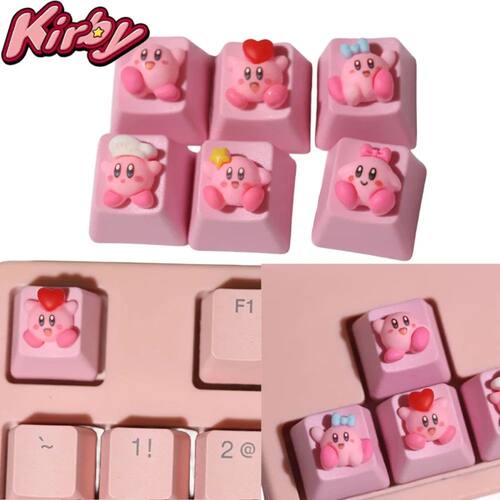 Kirby Keycaps Keyboard for Mechanical Cute Key Cap Suit Butt