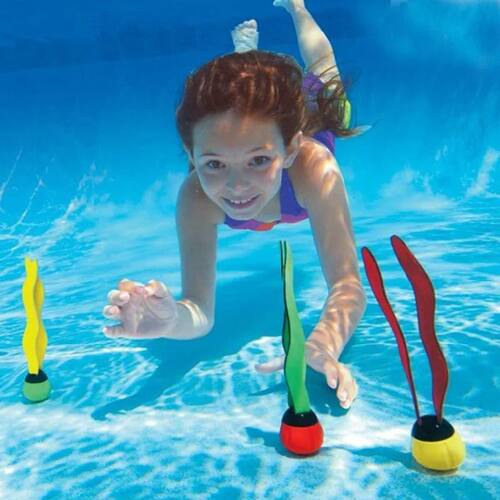 3 Piece Kids Sports Pool Toys Ocean Plant Shape Diving Toys