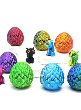 3D Printed Toys Mini Dragon Egg Set Creative Simulations Mod