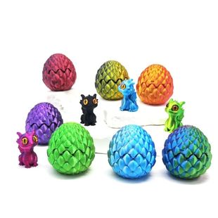 3D Printed Toys Mini Dragon Egg Set Creative Simulations Mod