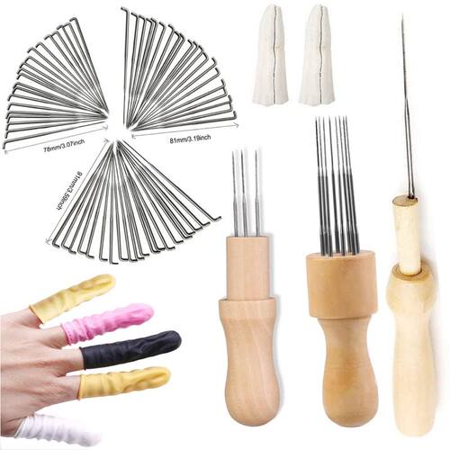 Needle Felting Kit With Wood Handle Needle Felting Tool 3 Si