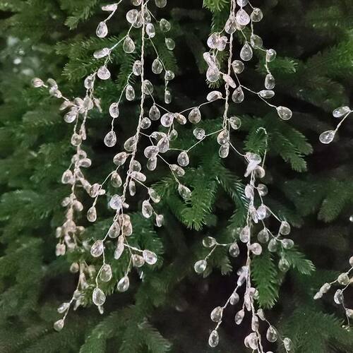 5 Pieces/35CM Short Acrylic Crystal Pendant for Christmas Tr