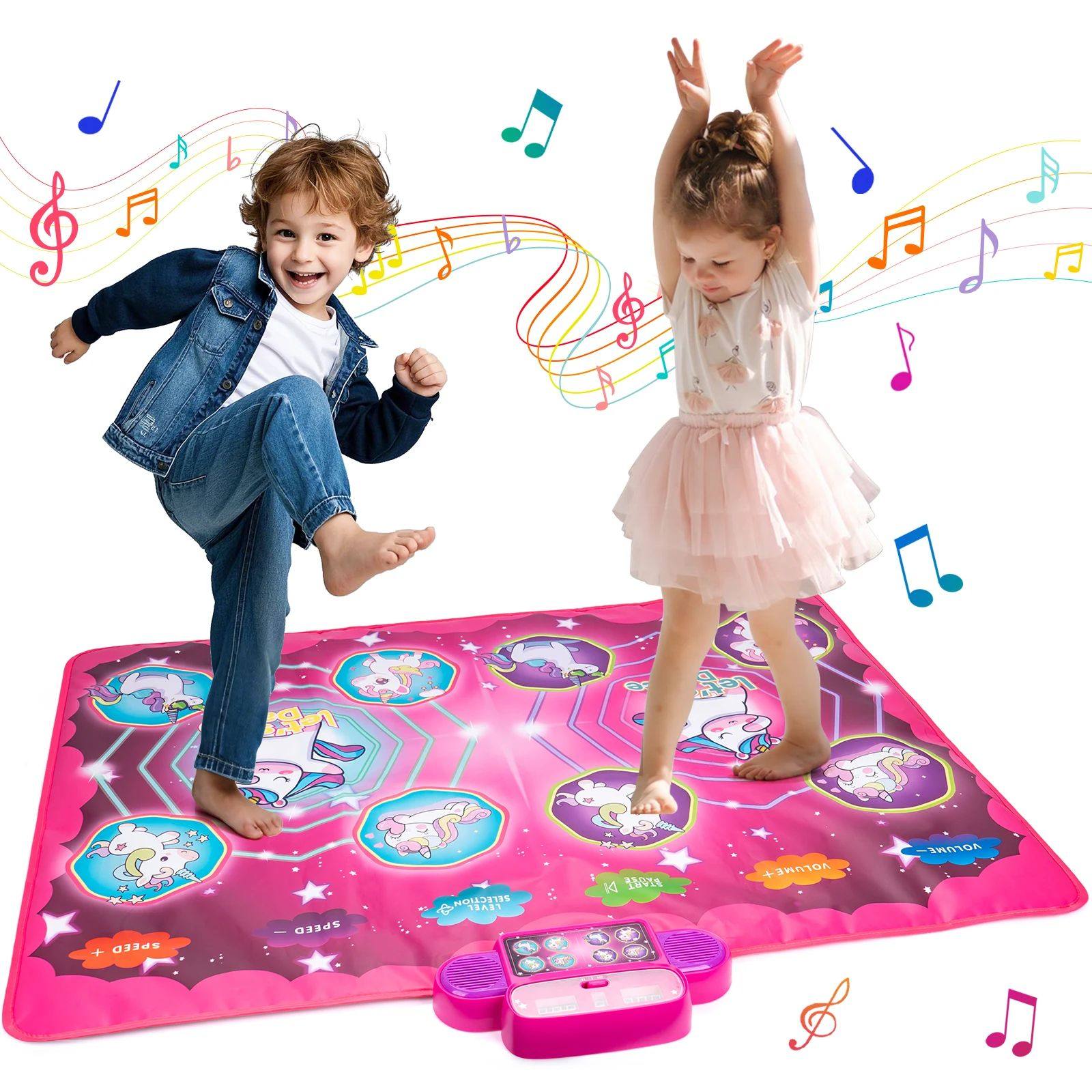 Kids Electronic Dance Mat Dancing Blanket Double Players Mod