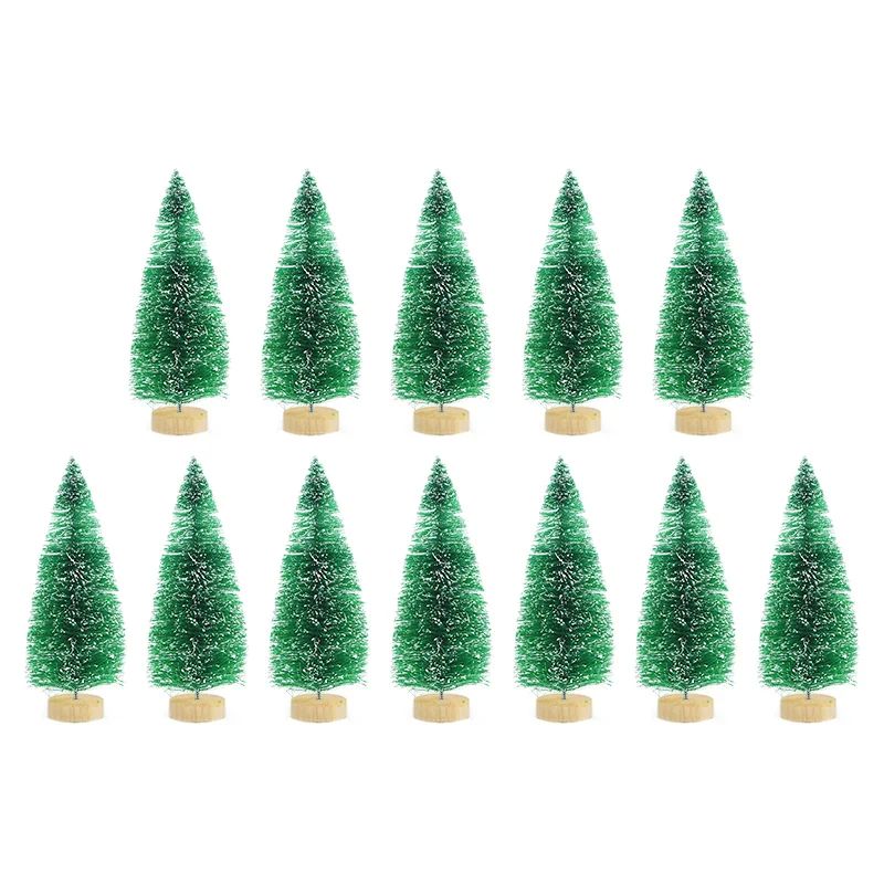 12pcs Mini Christmas Tree Pine Tree DIY Christmas Decoration