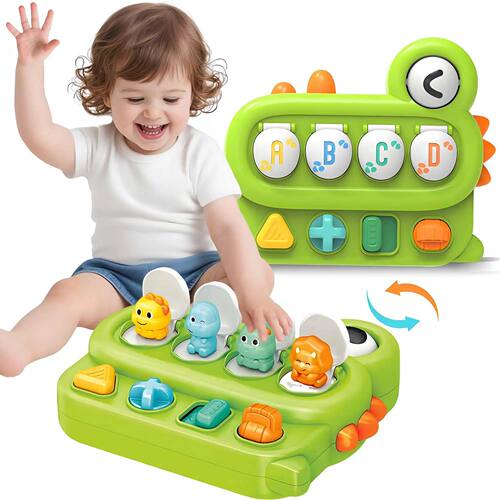 Dinosaur Cause and Effect Toy for Baby Over 18 Months, Infan