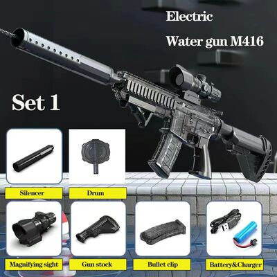 M416 Electric Water Gun Pistol Shooting Toy Full Automatic S