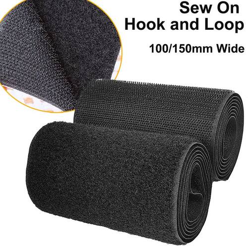 1Meter 10/15cm Wide Sew on Hook and Loop Fastener Tape Nylon