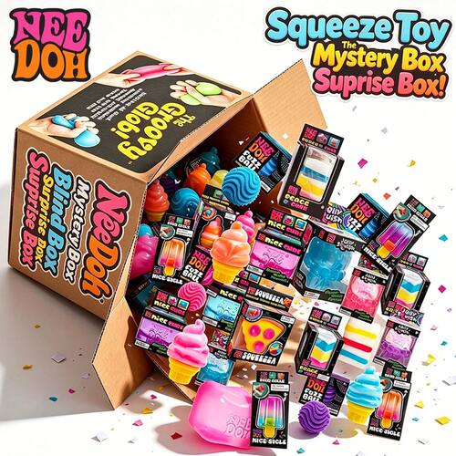 2026 NeeDoh Schylling Squeez Toy Squishy Blind Box Multi Slo