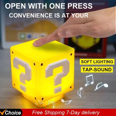 LED Question Mark Night Light With Music Anime Peripheral Ch
