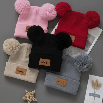 1/2pcs newborn Baby Winter Hat Kids Beanie Cap for Girls Boy