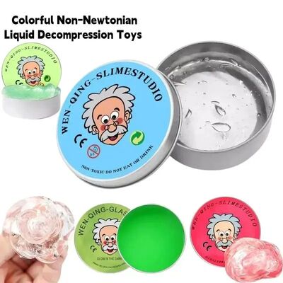 Crystal Slime Liquid Glass Bubble Putty Non-tonian Expands B