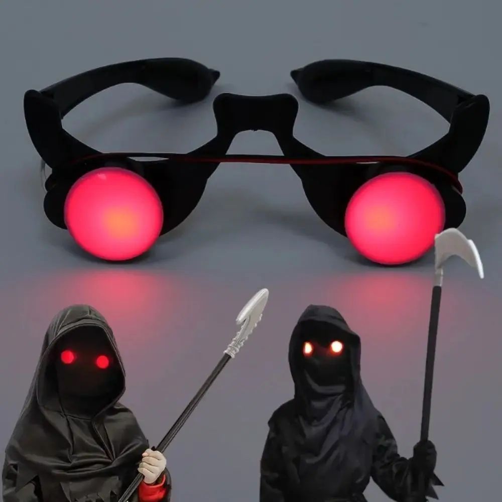 Halloween Horror Red Eye Glasses Props Funny Personality Sca