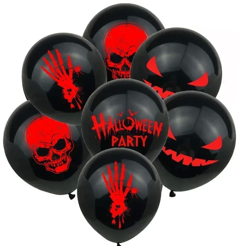 12/1PCS Halloween Ghost Balloons Toys Spider Witch Bat Pumpk
