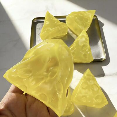 Plasticity Cheese Coconut Oil Squishy Toy Super Soft Triangu