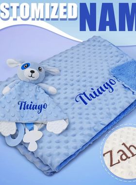 Personalized Baby Blanket Newborn Stroller Sleeping Dolls Bl