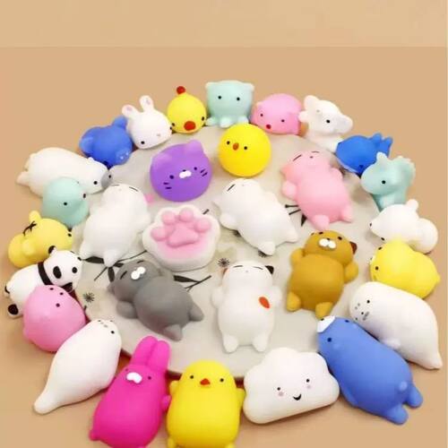 10/20/30 Pcs Random Cute Animals Vent and Relieve Stress wit