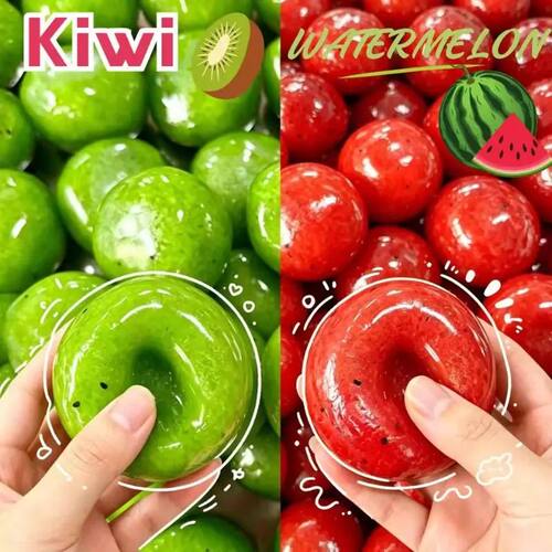 Kiwi & Watermelon Slush Squeeze Ball Squishy Fidget Toy Crun