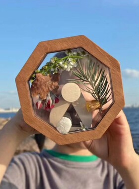 Toddler Toys Wooden Diy Rotating Kaleidoscope Set Outdoor Ch