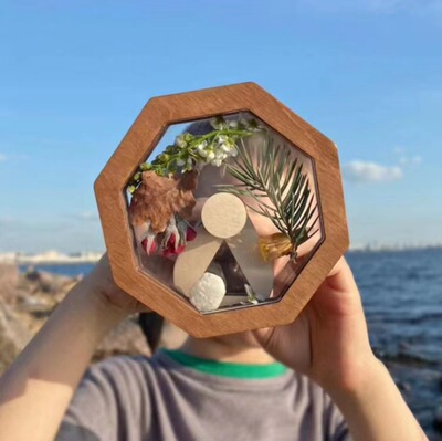 Toddler Toys Wooden Diy Rotating Kaleidoscope Set Outdoor Ch