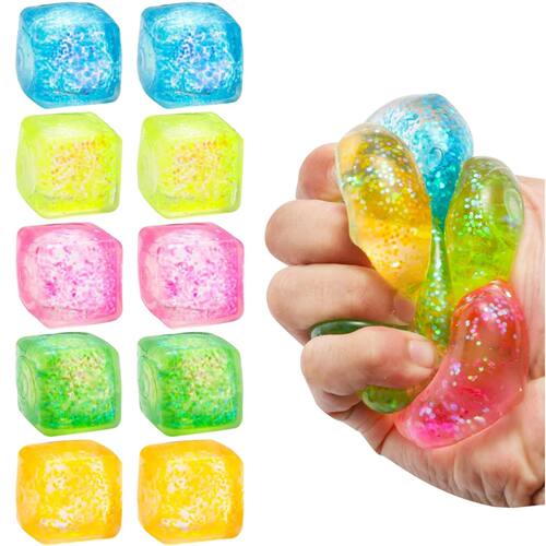5/10 Pcs Stress Cube Squishy Stress Balls for Anxiety Stress