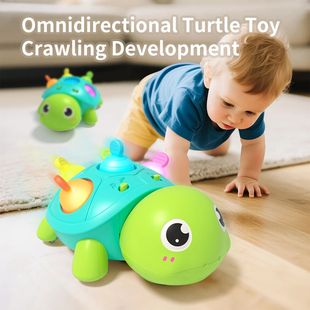 Baby turtle crawling sound and light toy - Can be chewed and