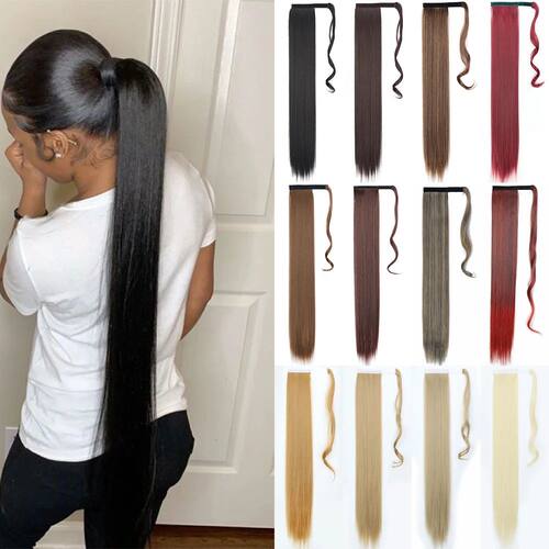 Synthetic Hair 22''34'' Long Straight Ponytail Wrap Around P