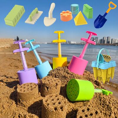 Kids Water Play Beach Toys Sandbox Mold Set Shovel Castle Bu