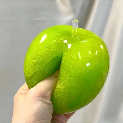 Green Apple Slushie Squishy Fidget Toy Crunchy Moldable Non-