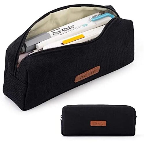 Canvas Pencil Case Student Pouch Coin Cosmetic Bag Office St