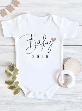 Baby Coming Soon 2026 Announcement Newborn Baby Bodysuit Rom