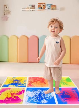 Sensory Mat Liquid for Toddlers: Texture Floor Tiles Sensory