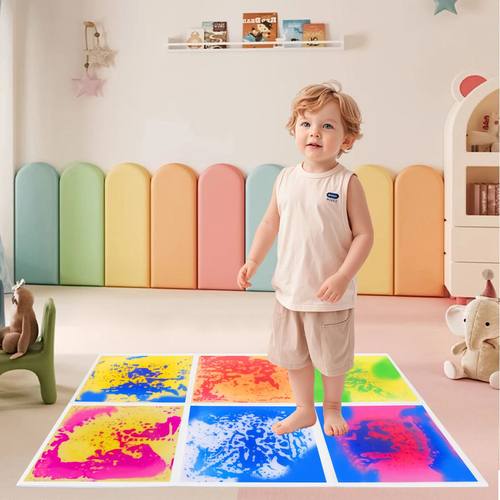 Sensory Mat Liquid for Toddlers: Texture Floor Tiles Sensory