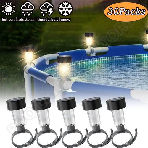 1/2/4/6/8/10PCS Solar Pool Light Frame on the ground for swi