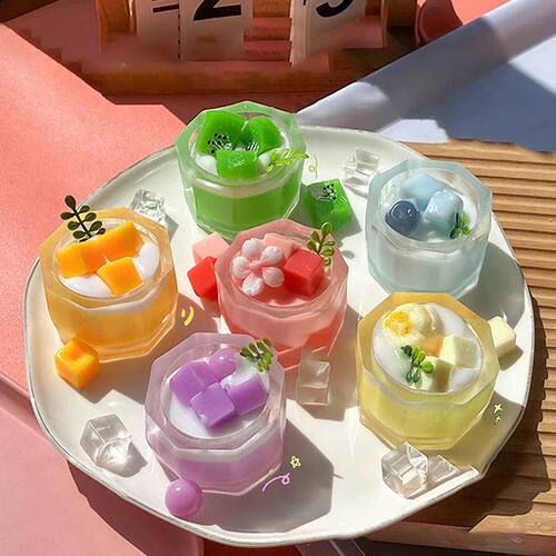 1 Piece Imitation Dessert Wet  Toy Kawaii Strawberry Milk Sh