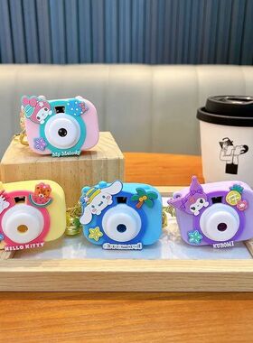 Hello Kitty  5Cm Keychain Projection Camera Photo Figure Mel