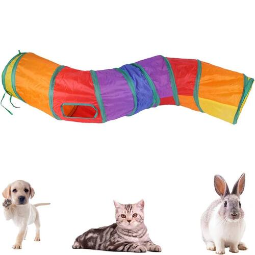 Cat Tunnel, A Pet Toy Suitable For Bored Cats, Perforated In