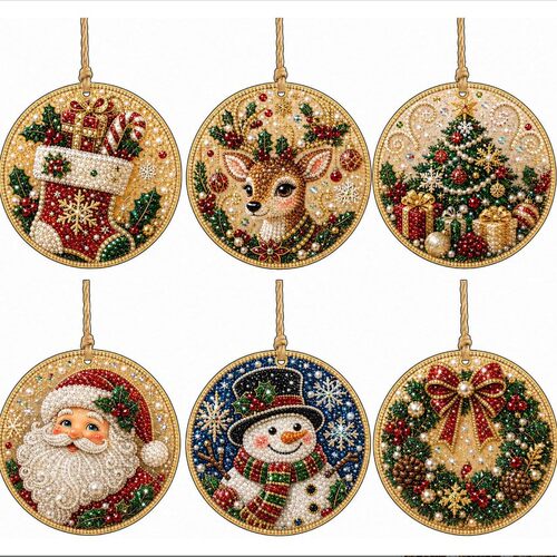 Diy Pearl Diamond Painting Kit Christmas Acrylic Decorations