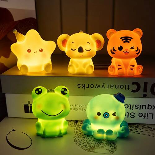 Cartoon Lamps Table Lamp Ornament Desk Accessories Cute Anim