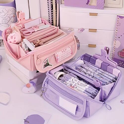 Pencil Case Large Capacity Student Stationery Case Pencil Ba