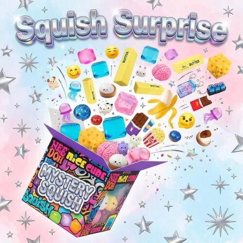 Holiday Squishy Mystery Blind Box, Random Surprise Squeeze T