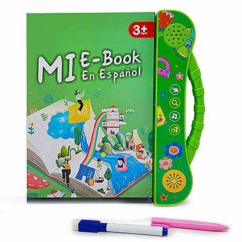2-in-1 Spanish English Sound Board Book Interactive Talking