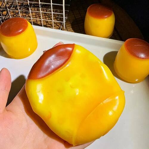 Pudding Squeeze Toys Food Shaped Squeeze Sensory Toy Rebound
