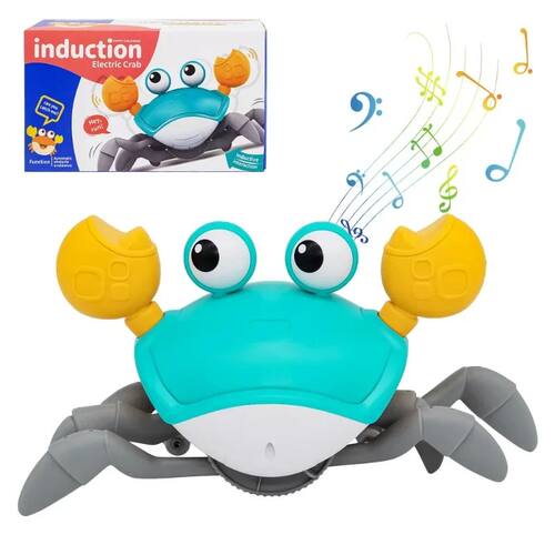 Dancing Crab Run Away Toy for Babies Crawling Interactive Es