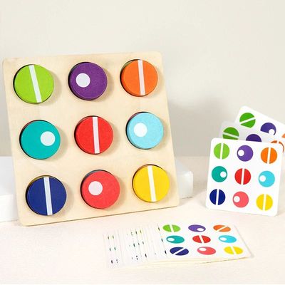 Wooden Color Matching Game, Color Cognition Toy, Multicolore